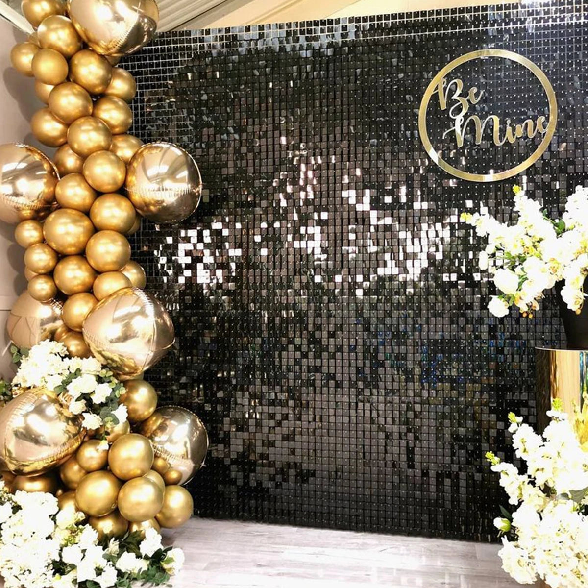 2M Birthday Party Decoration Sequin Backdrop Curtain