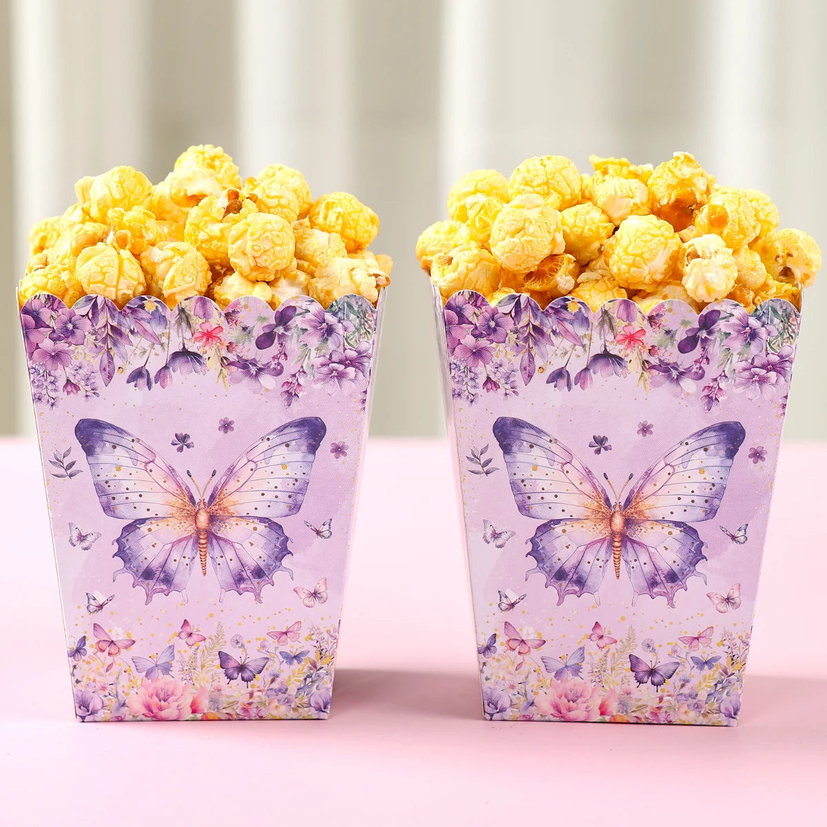 Butterfly Theme Party Popcorn Boxes
