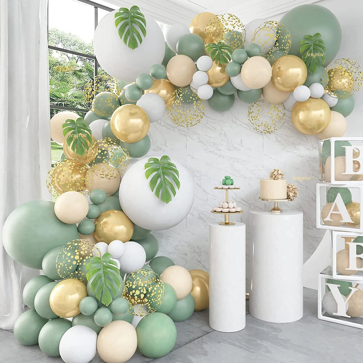 Jungle Safari Party Garland Arch Balloon Kit