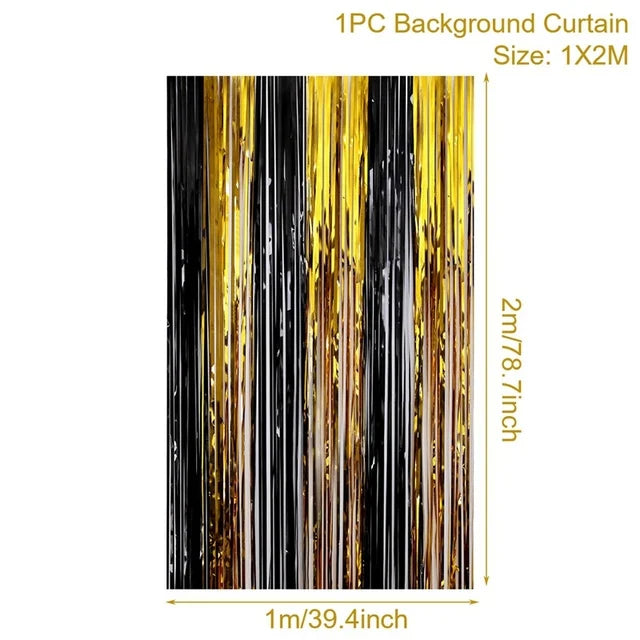 2M Birthday Party Decoration Sequin Backdrop Curtain