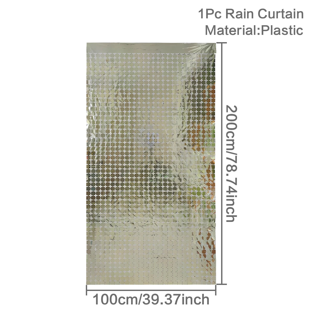 2M Birthday Party Decoration Sequin Backdrop Curtain
