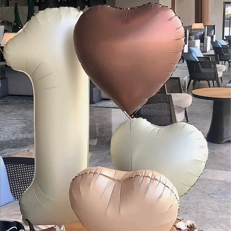 40 Inch Retro Luxe Number Balloons