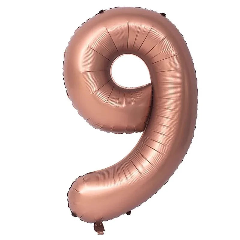 40 Inch Retro Luxe Number Balloons