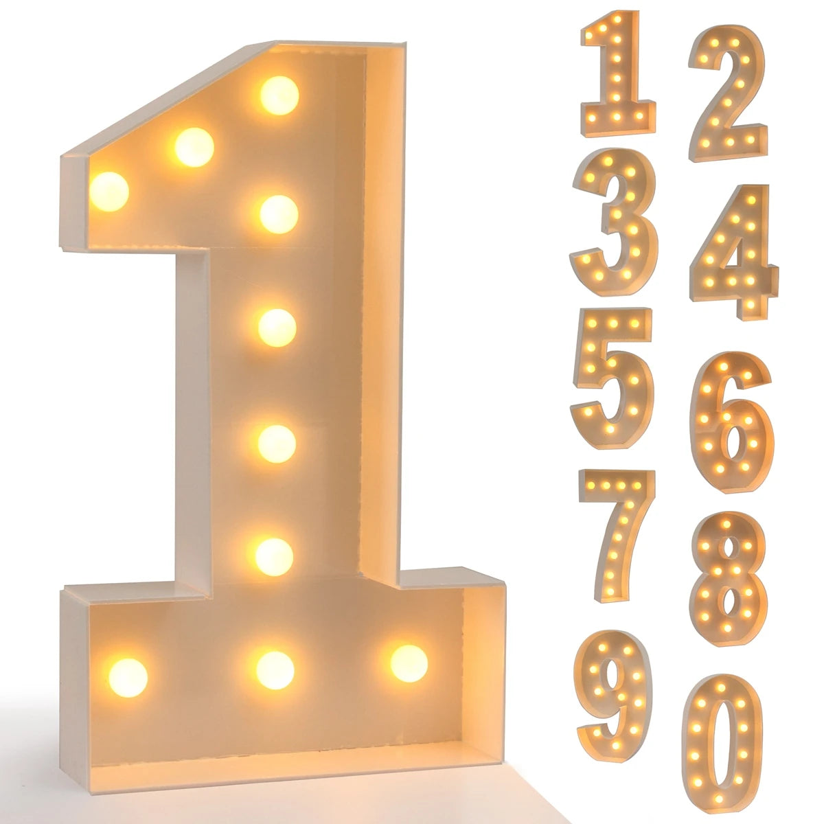 91.5cm Giant LED Light Number – Milestone Celebration Décor