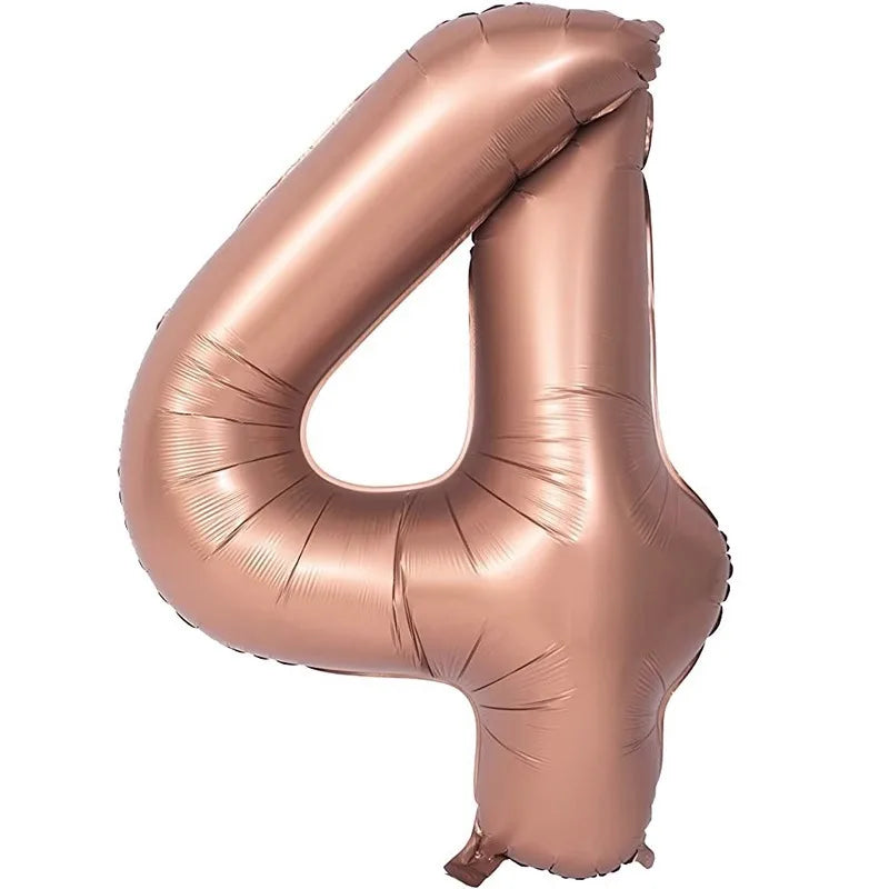 40 Inch Retro Luxe Number Balloons