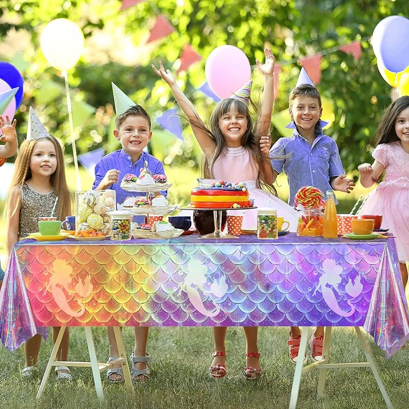 Mermaid Iridescence Plastic Table cloths