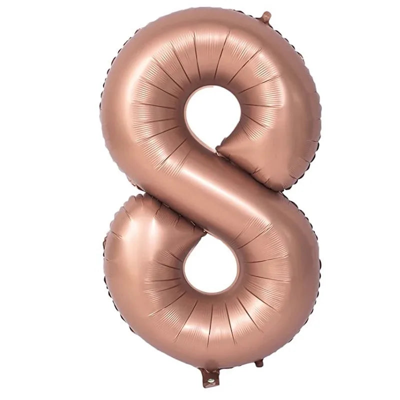40 Inch Retro Luxe Number Balloons