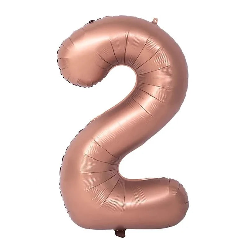 40 Inch Retro Luxe Number Balloons