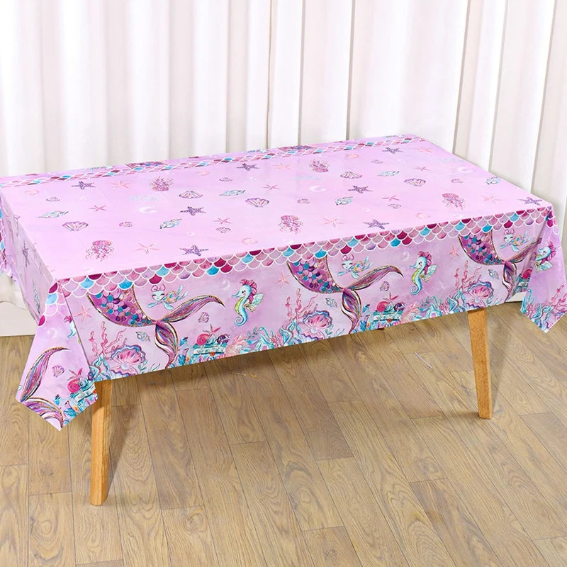 Mermaid Iridescence Plastic Table cloths