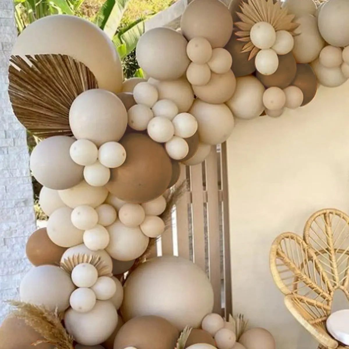 Coffee Brown Balloon Garland Arch Kit