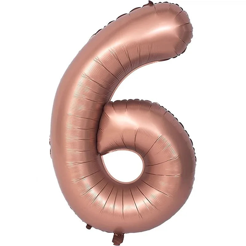 40 Inch Retro Luxe Number Balloons