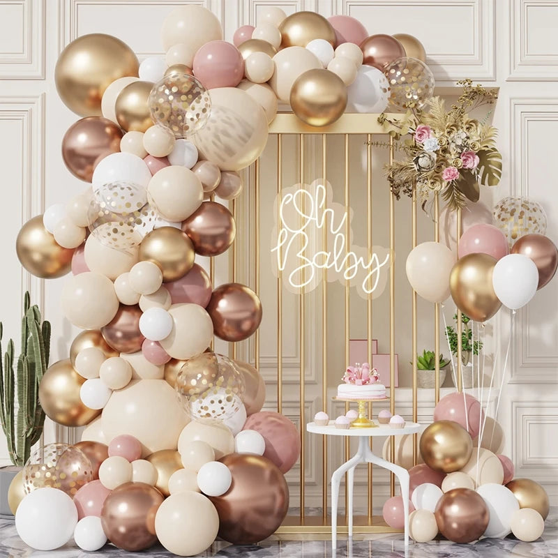 Pink Balloon Garland Arch Kit Birthday Party Decoration