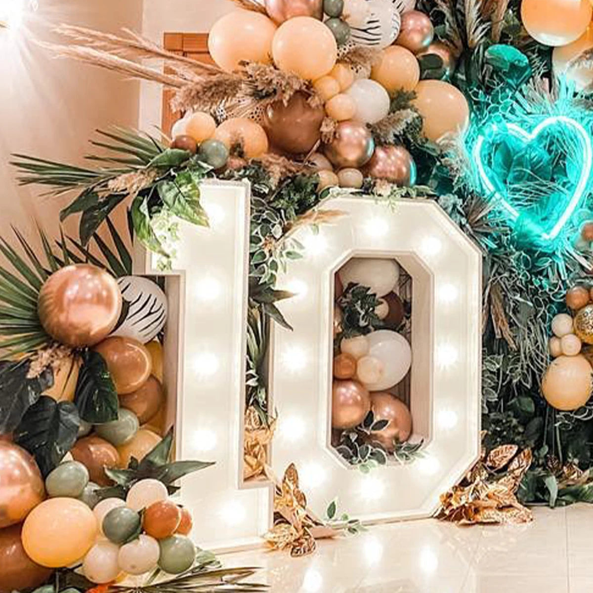 91.5cm Giant LED Light Number – Milestone Celebration Décor