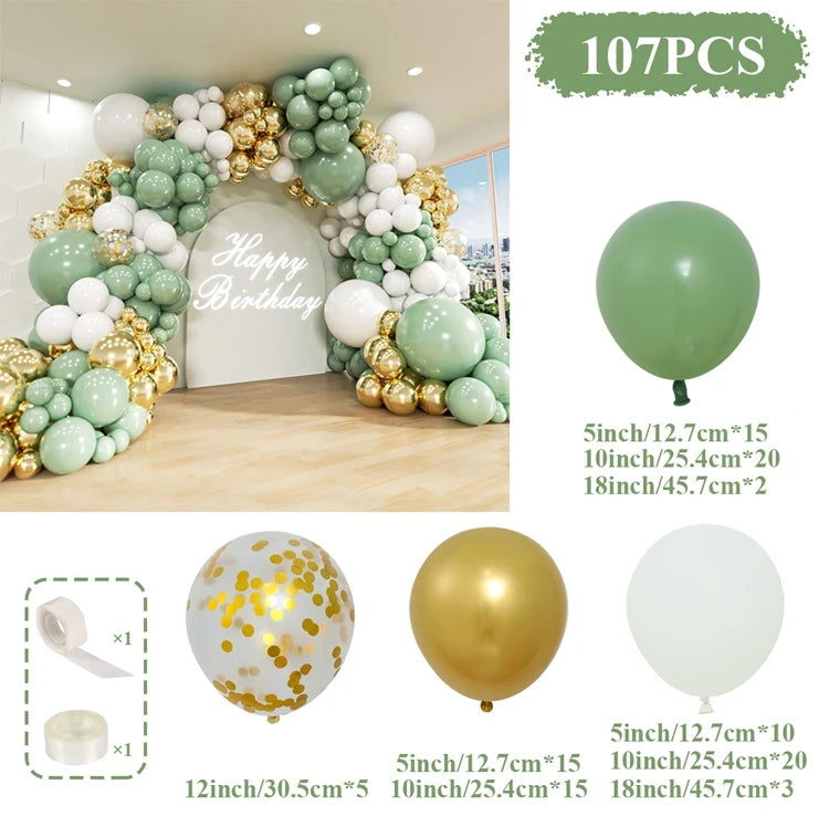 Jungle Safari Party Garland Arch Balloon Kit