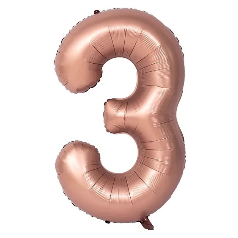 40 Inch Retro Luxe Number Balloons
