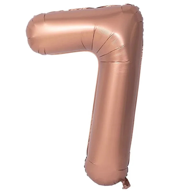 40 Inch Retro Luxe Number Balloons
