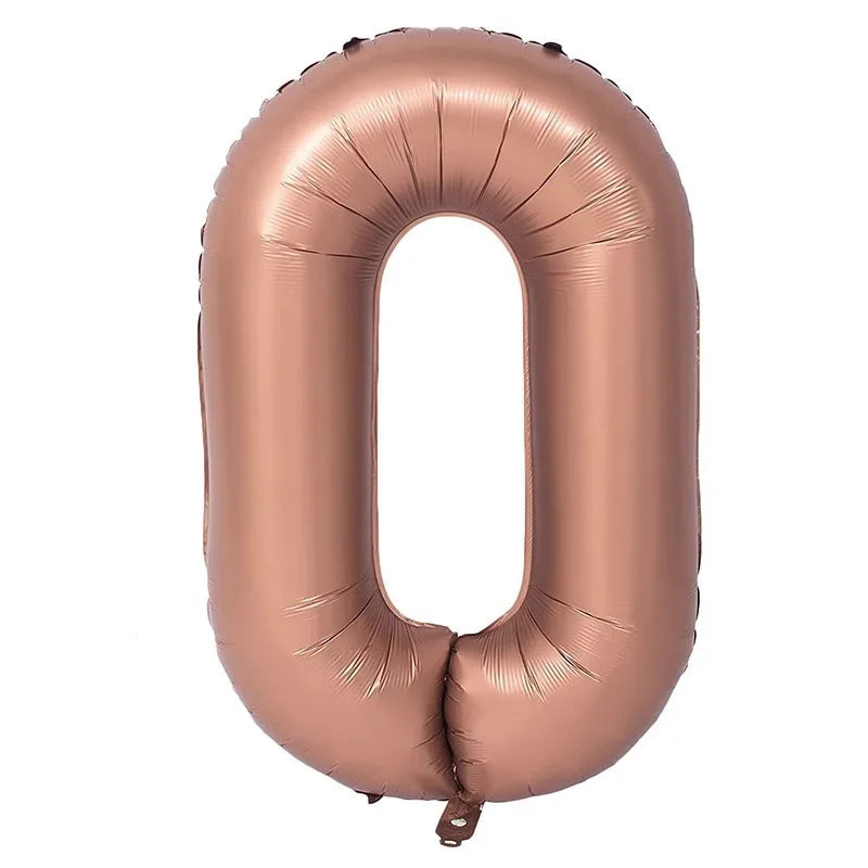 40 Inch Retro Luxe Number Balloons