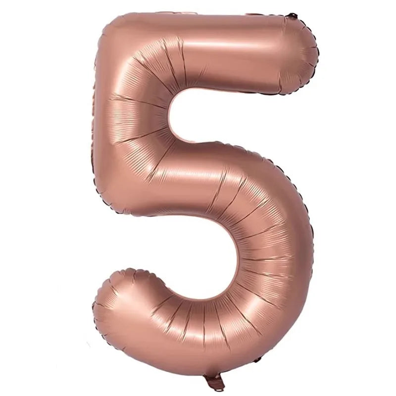 40 Inch Retro Luxe Number Balloons