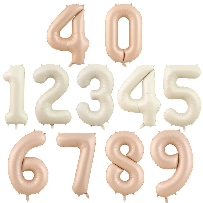 40 Inch Retro Luxe Number Balloons