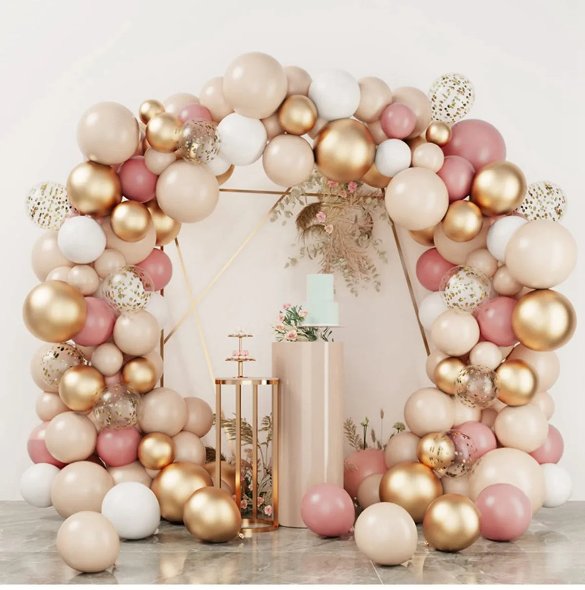 Pink Balloon Garland Arch Kit Birthday Party Decoration