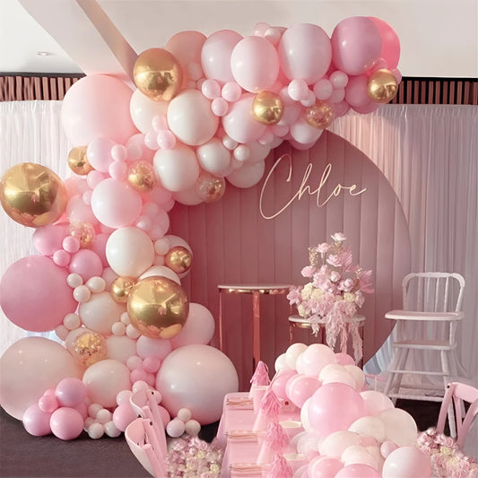 Pink Balloon Garland Arch Kit Birthday Party Decoration