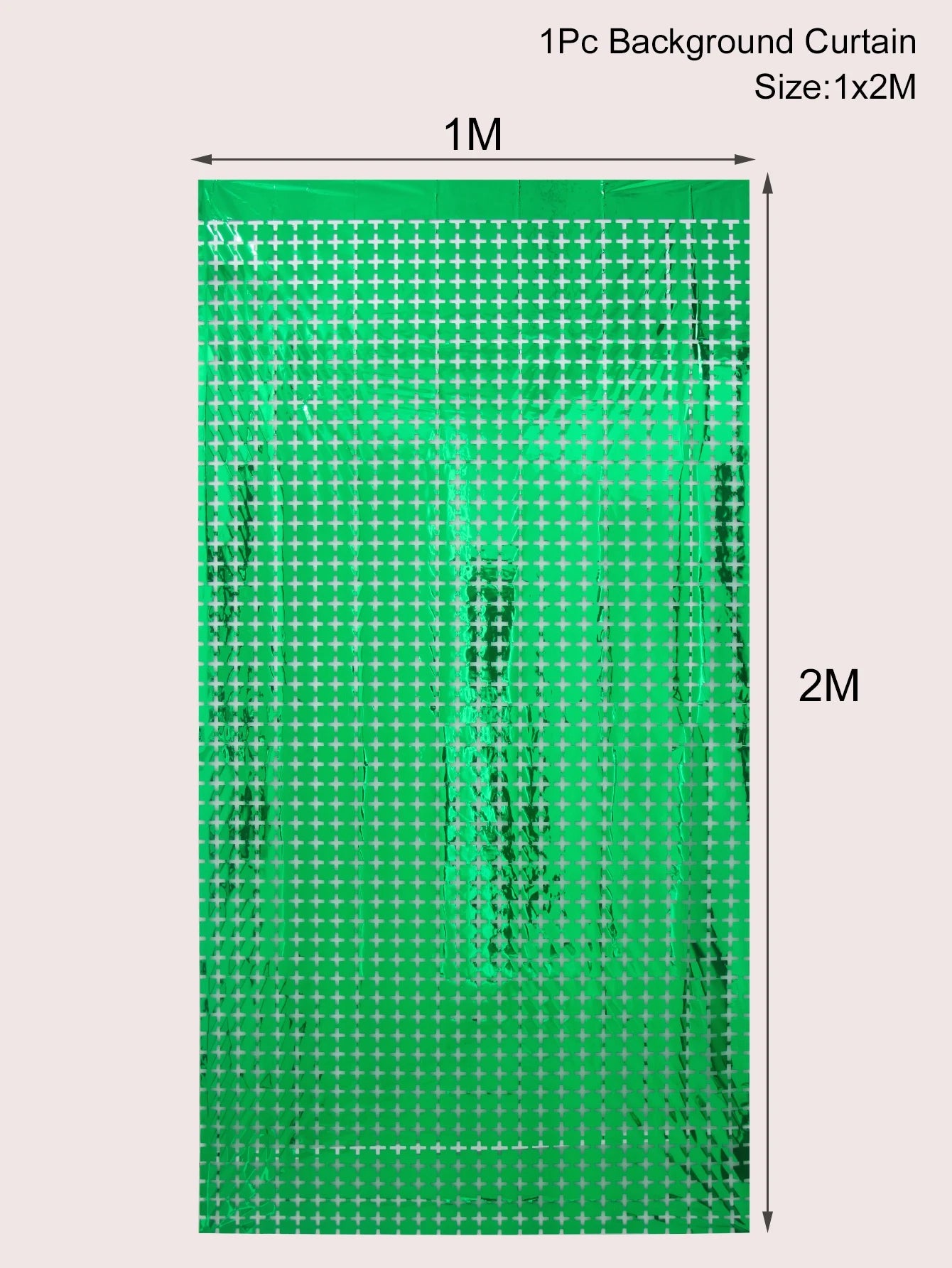 2M Birthday Party Decoration Sequin Backdrop Curtain