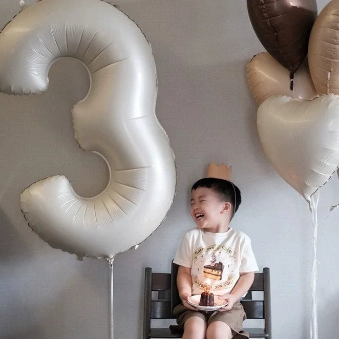 40 Inch Retro Luxe Number Balloons