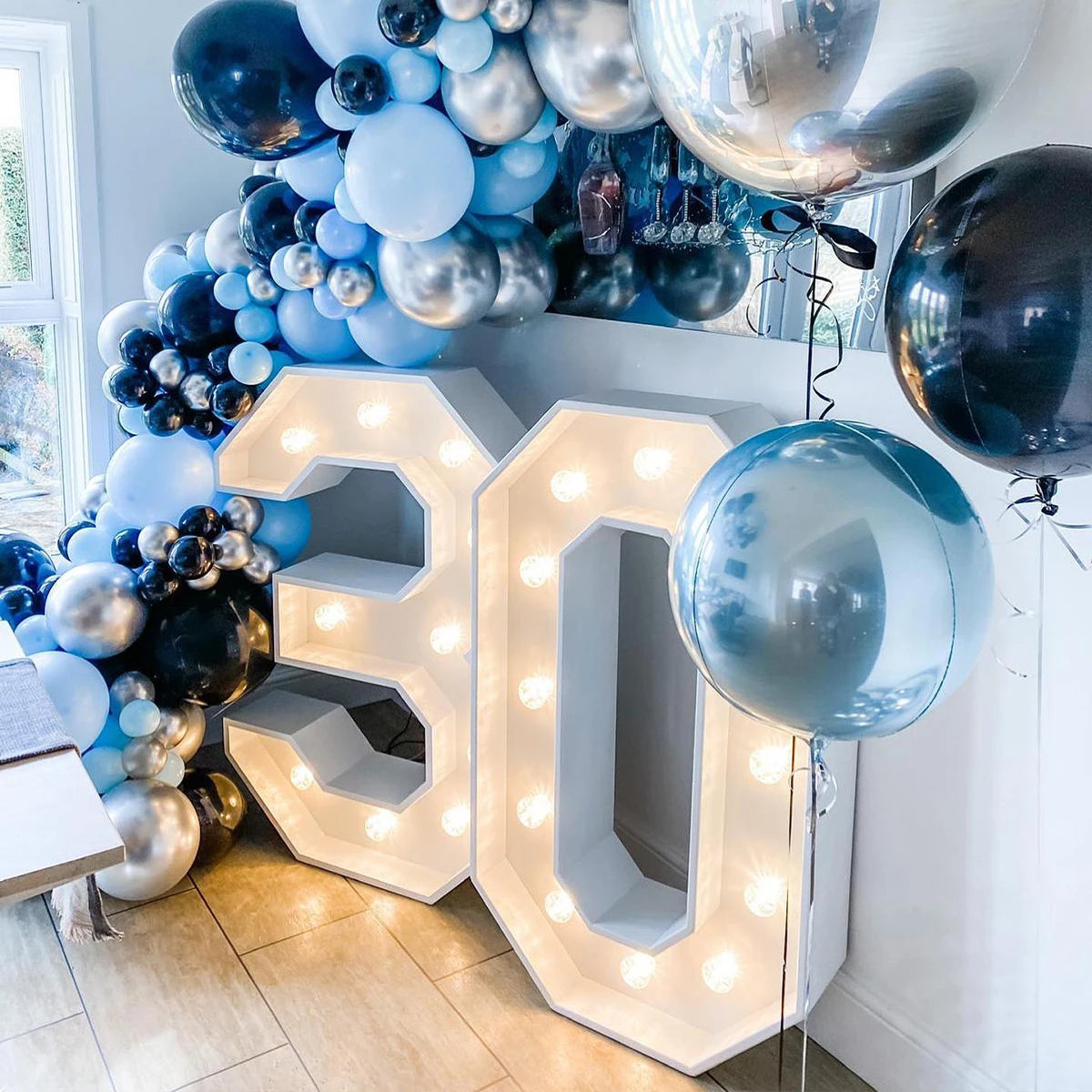 91.5cm Giant LED Light Number – Milestone Celebration Décor