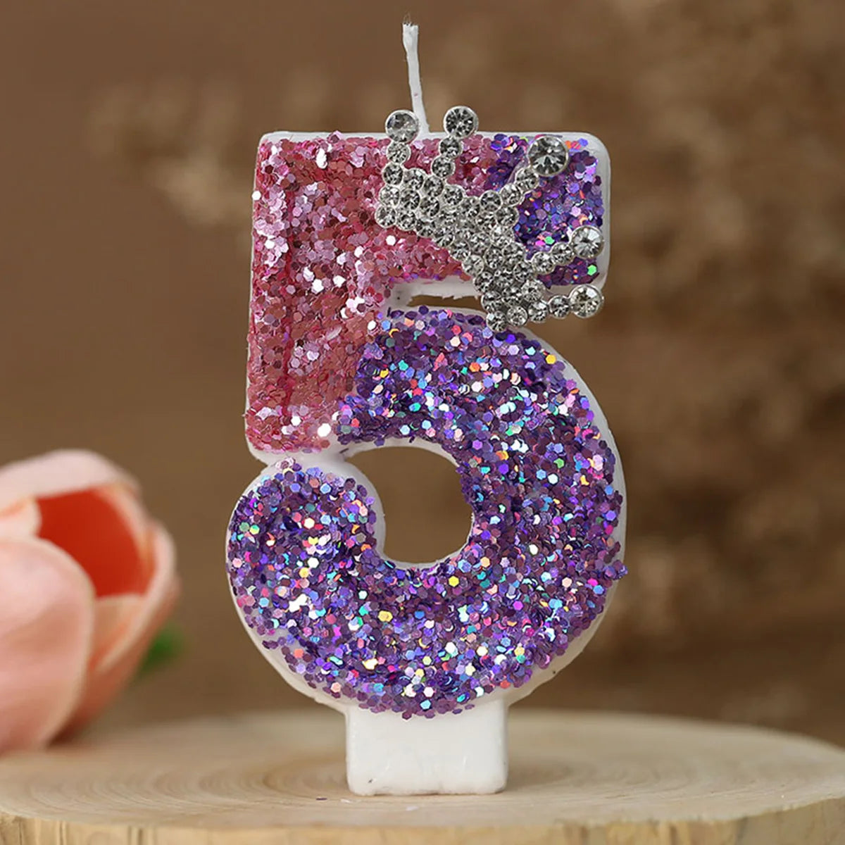 Birthday Number Purple Candles
