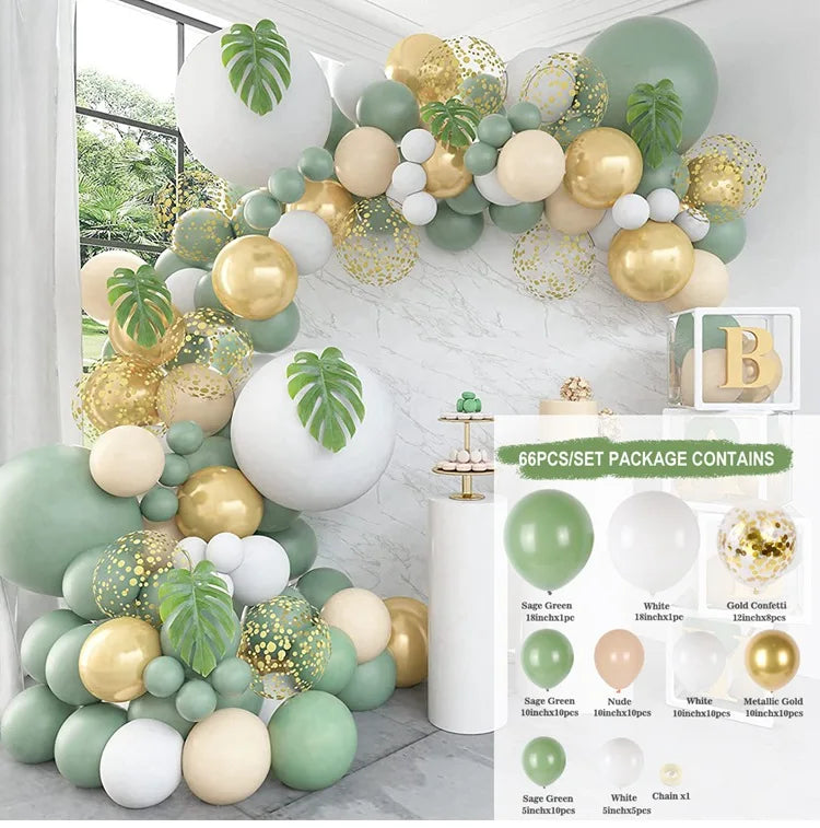 Jungle Safari Party Garland Arch Balloon Kit