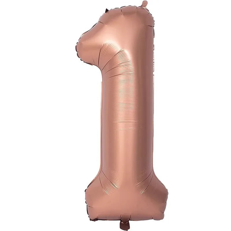 40 Inch Retro Luxe Number Balloons