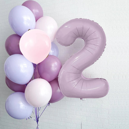 Vintage Purple Series Latex Balloon Set
