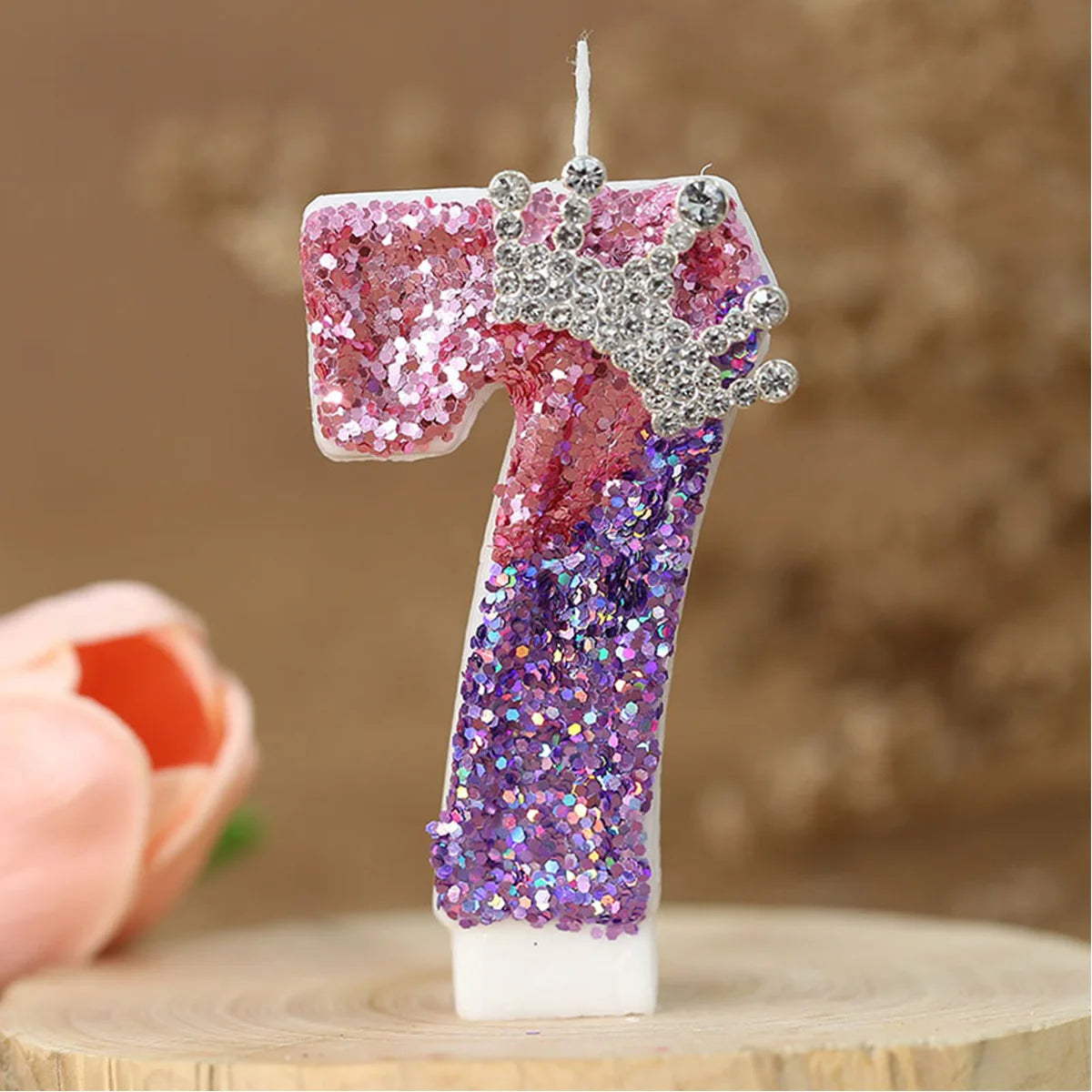 Birthday Number Purple Candles