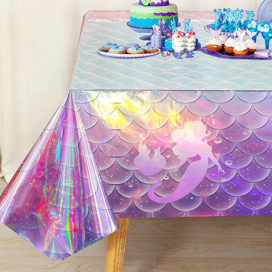 Mermaid Iridescence Plastic Table cloths