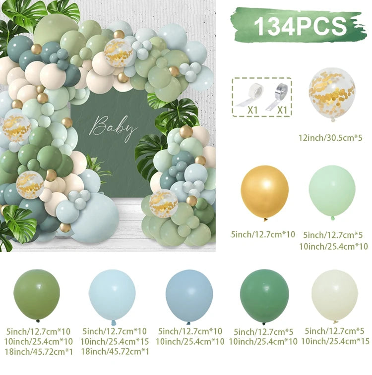 Jungle Safari Party Garland Arch Balloon Kit
