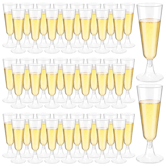 25pcs 150ml Disposable Cups for  Sparkling Champagne