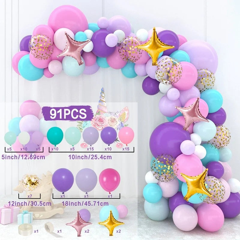 Pink Balloon Garland Arch Kit Birthday Party Decoration